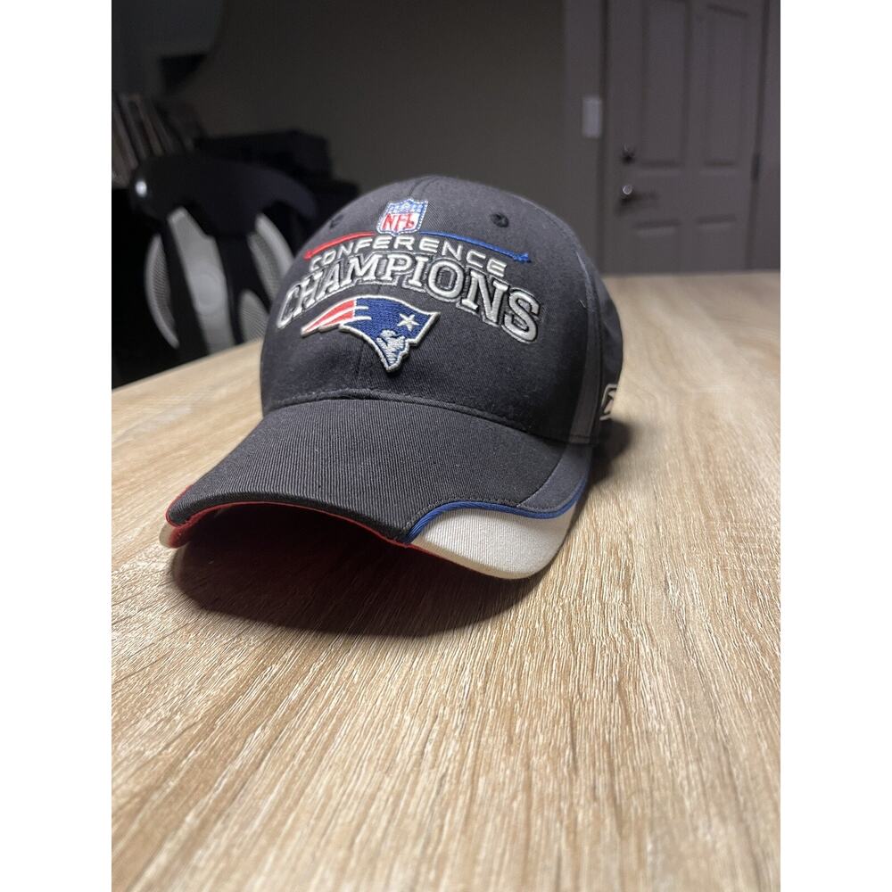 New England Patriots Hat Cap Strapback NFL Football Conference Champs Adjustable